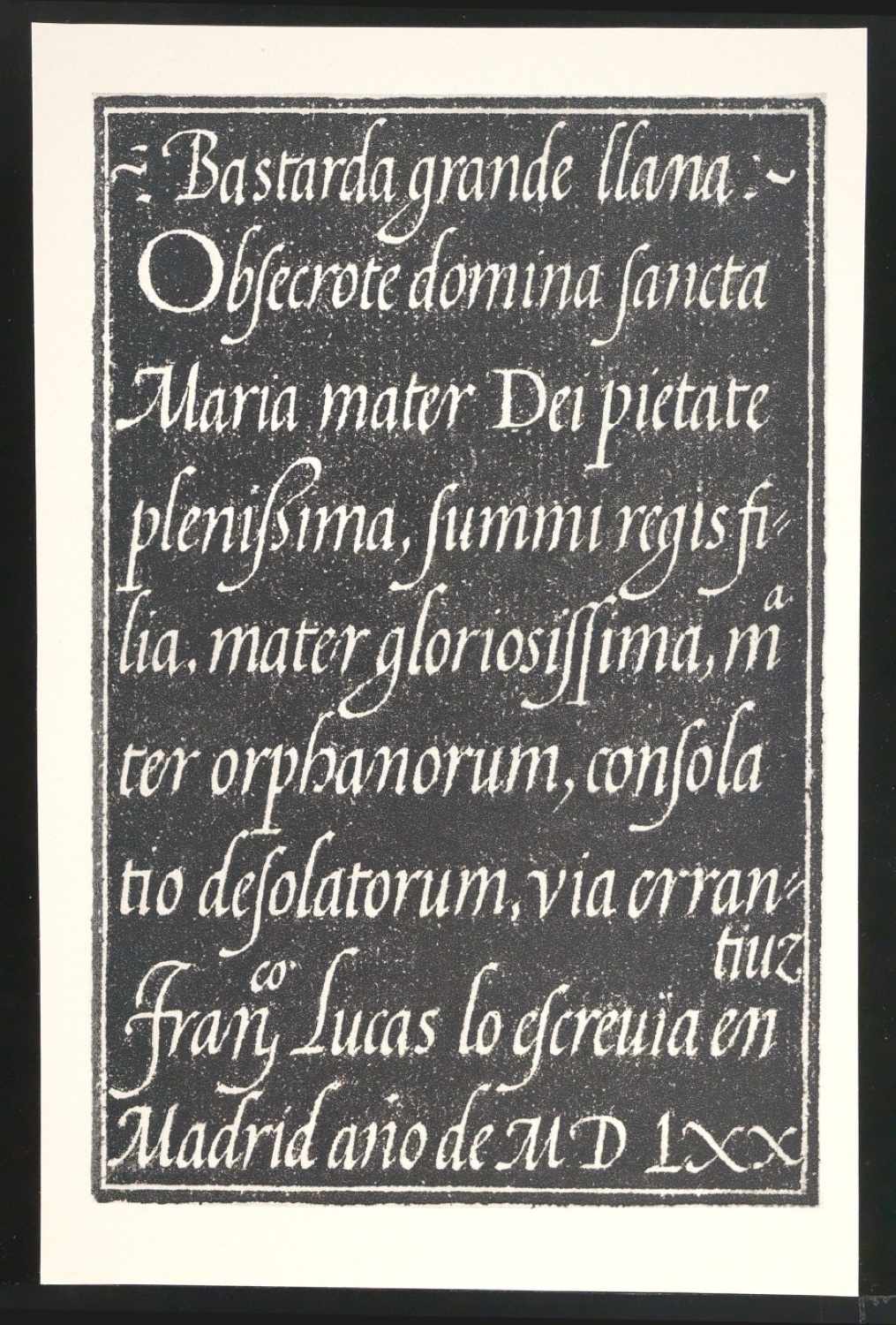 Probedrucke von Bildtafeln für Meisterbuch der Schrift — Blatt 15