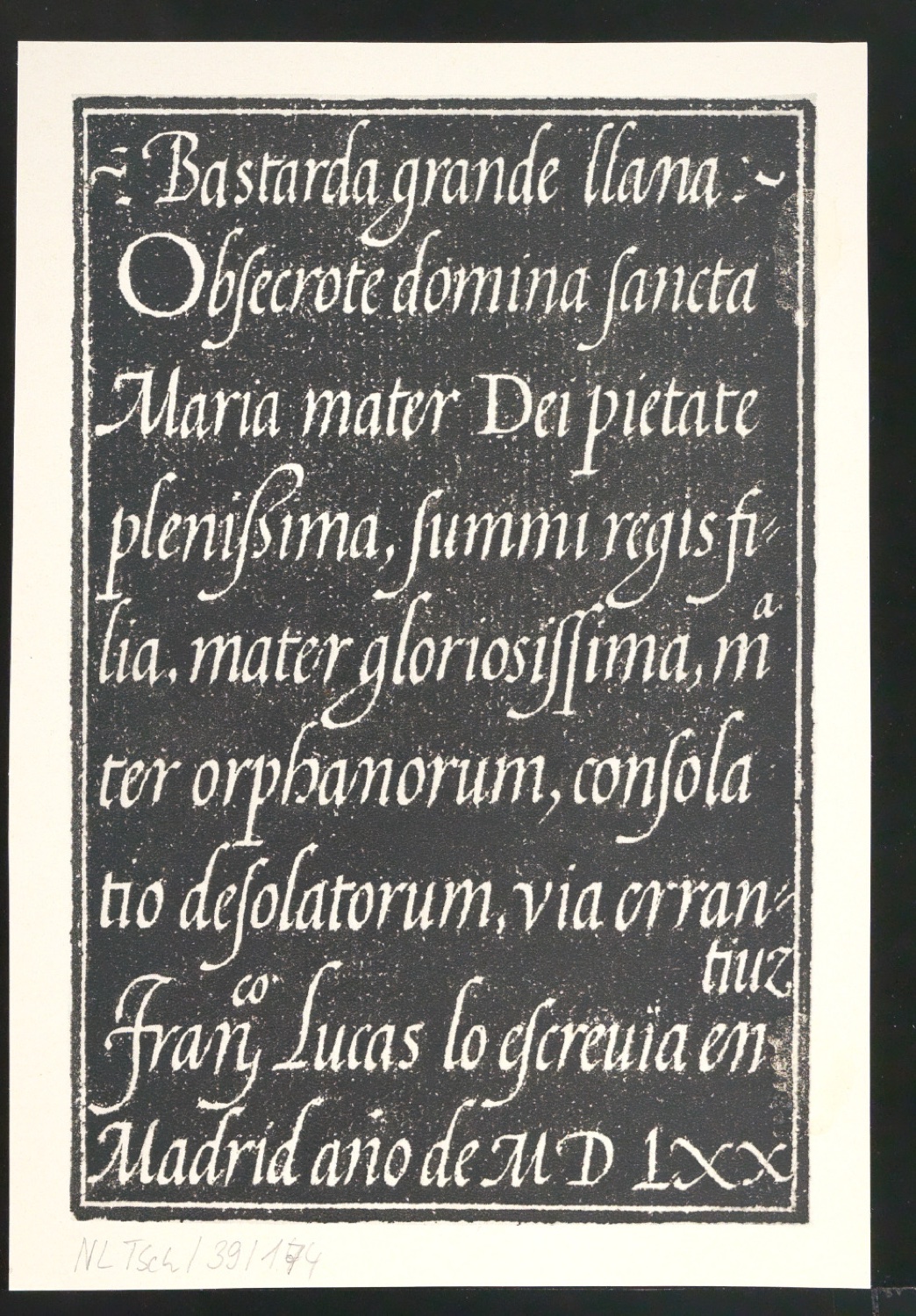 Probedrucke von Bildtafeln für Meisterbuch der Schrift — Blatt 18