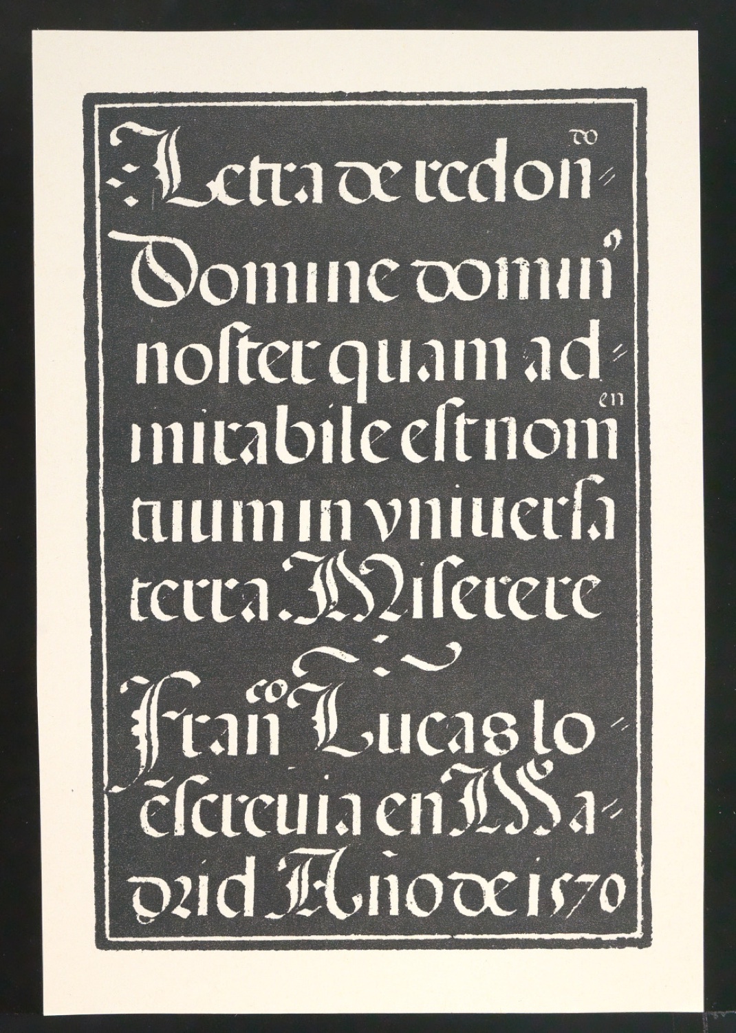 Probedrucke von Bildtafeln für Meisterbuch der Schrift — Blatt 19