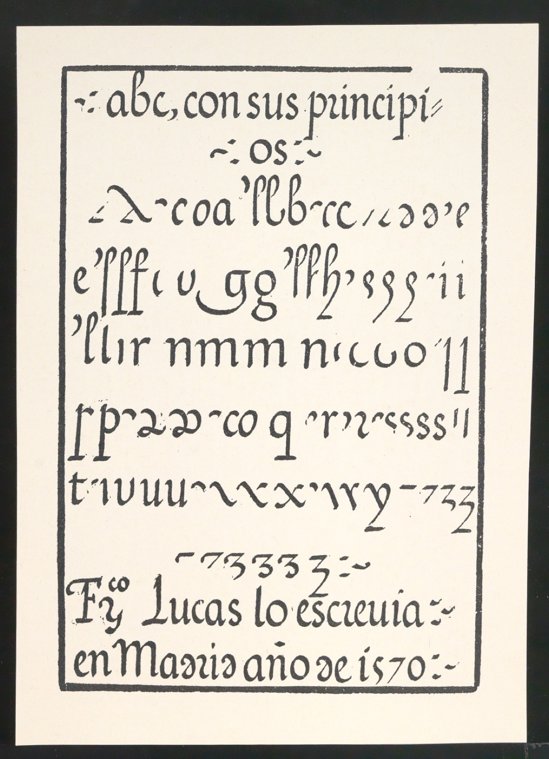 Probedrucke von Bildtafeln für Meisterbuch der Schrift — Blatt 21