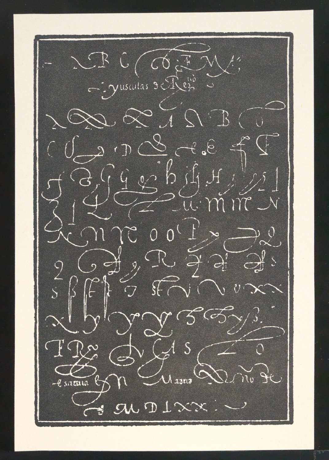 Probedrucke von Bildtafeln für Meisterbuch der Schrift — Blatt 23