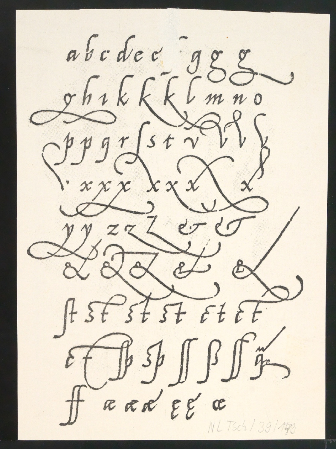 Probedrucke von Bildtafeln für Meisterbuch der Schrift — Blatt 28