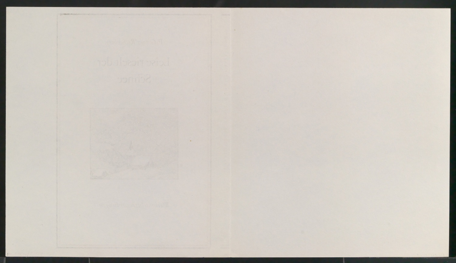 Probedrucke für den Schutzumschlag von Leise rieselt der Schnee — Blatt 16