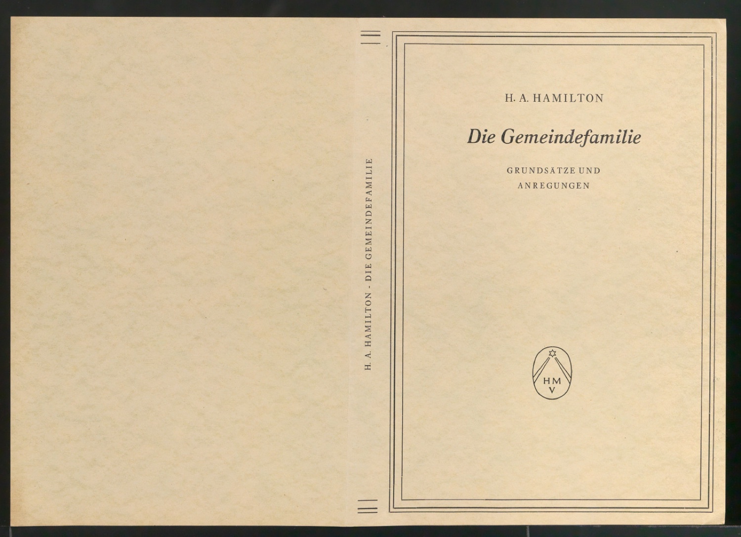 Probedrucke für den Schutzumschlag von Die Gemeindefamilie — Blatt 3