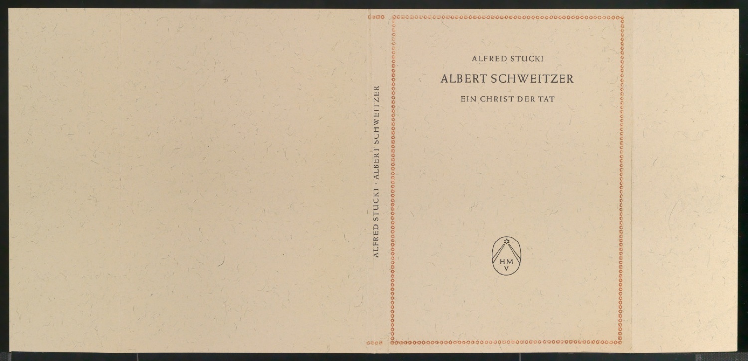 Probedrucke für den Schutzumschlag von Albert Schweitzer — Blatt 1