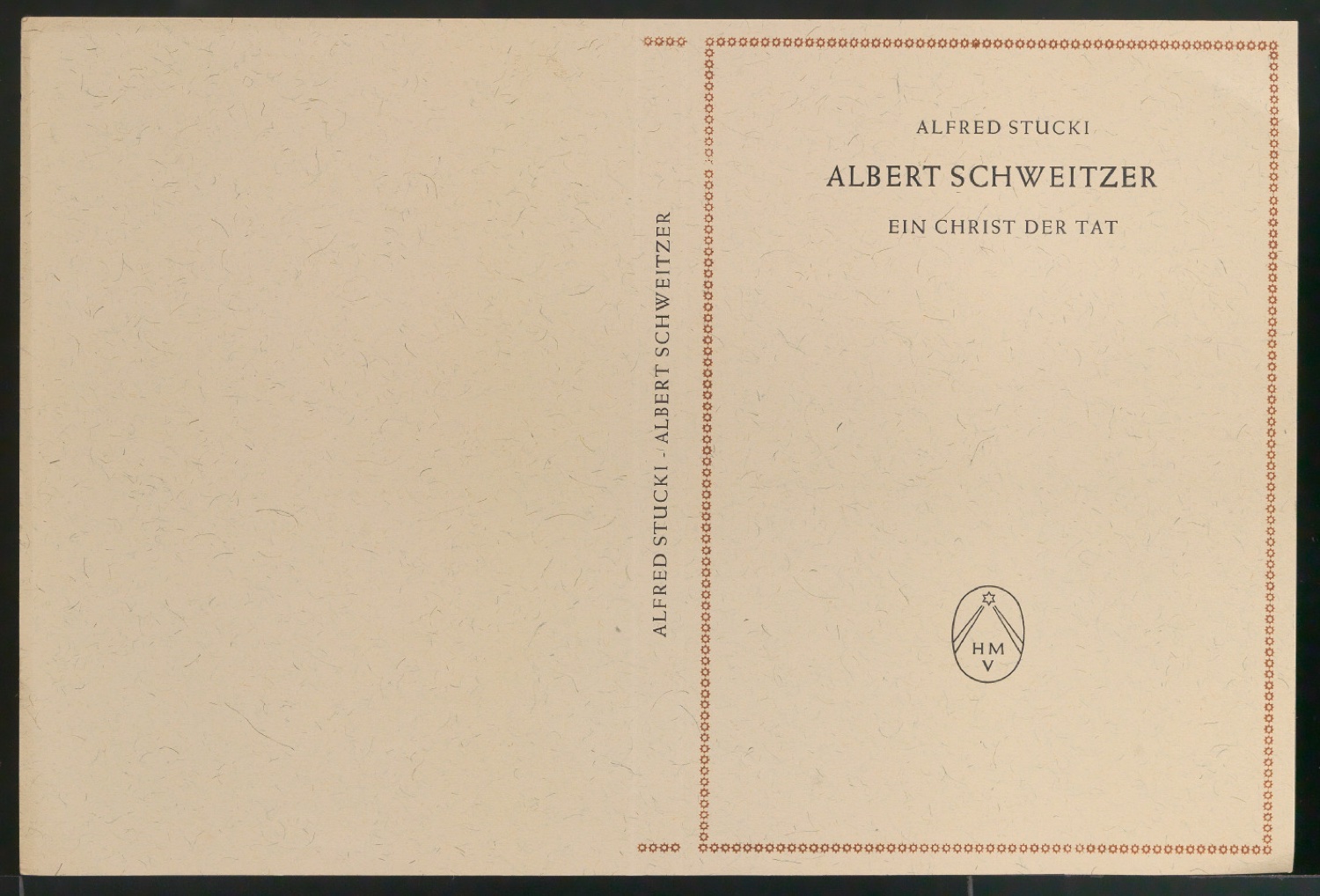 Probedrucke für den Schutzumschlag von Albert Schweitzer — Blatt 5