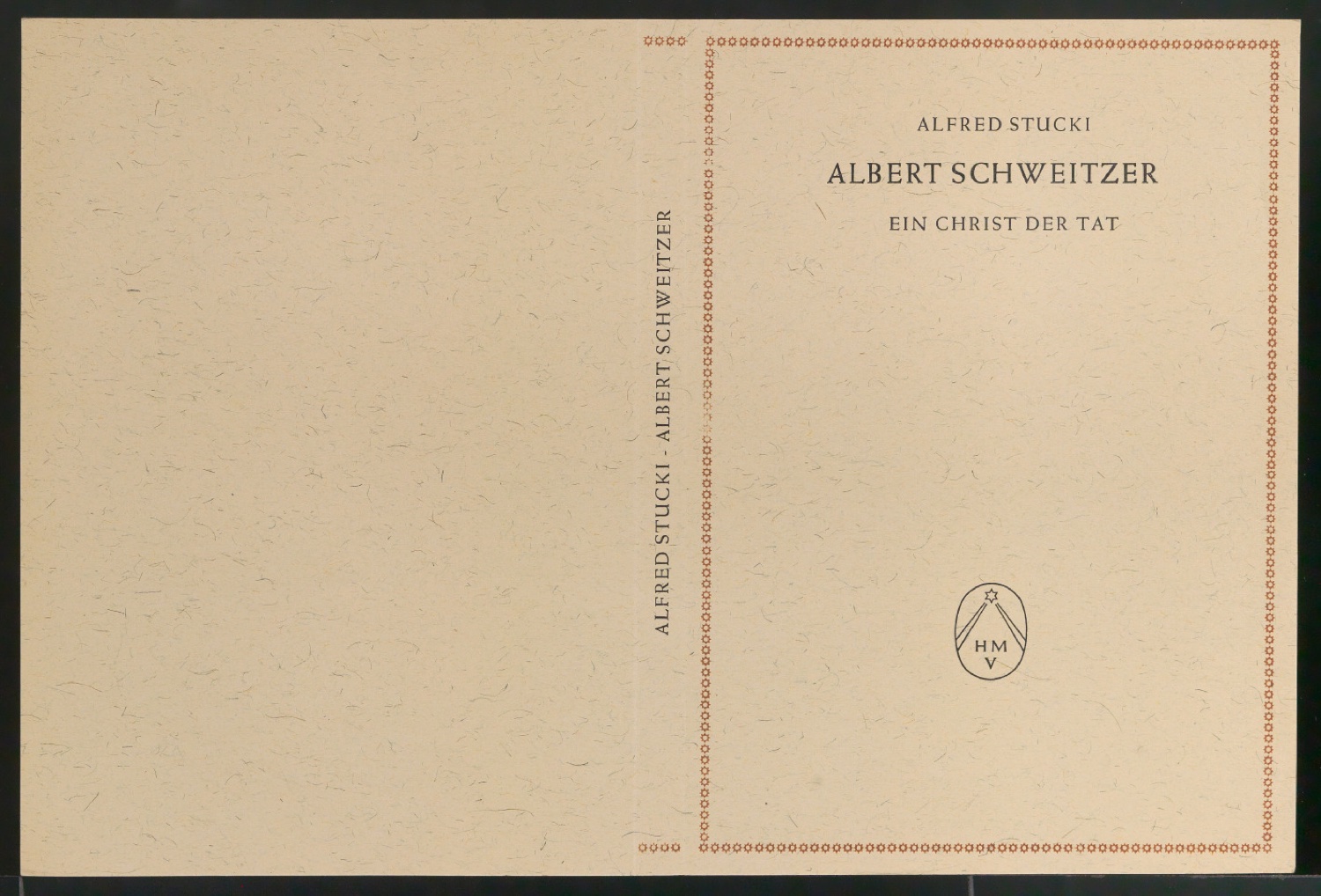 Probedrucke für den Schutzumschlag von Albert Schweitzer — Blatt 9