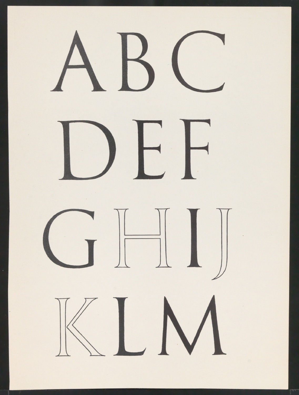 Probedrucke von Bildtafeln für Meisterbuch der Schrift — Blatt 3