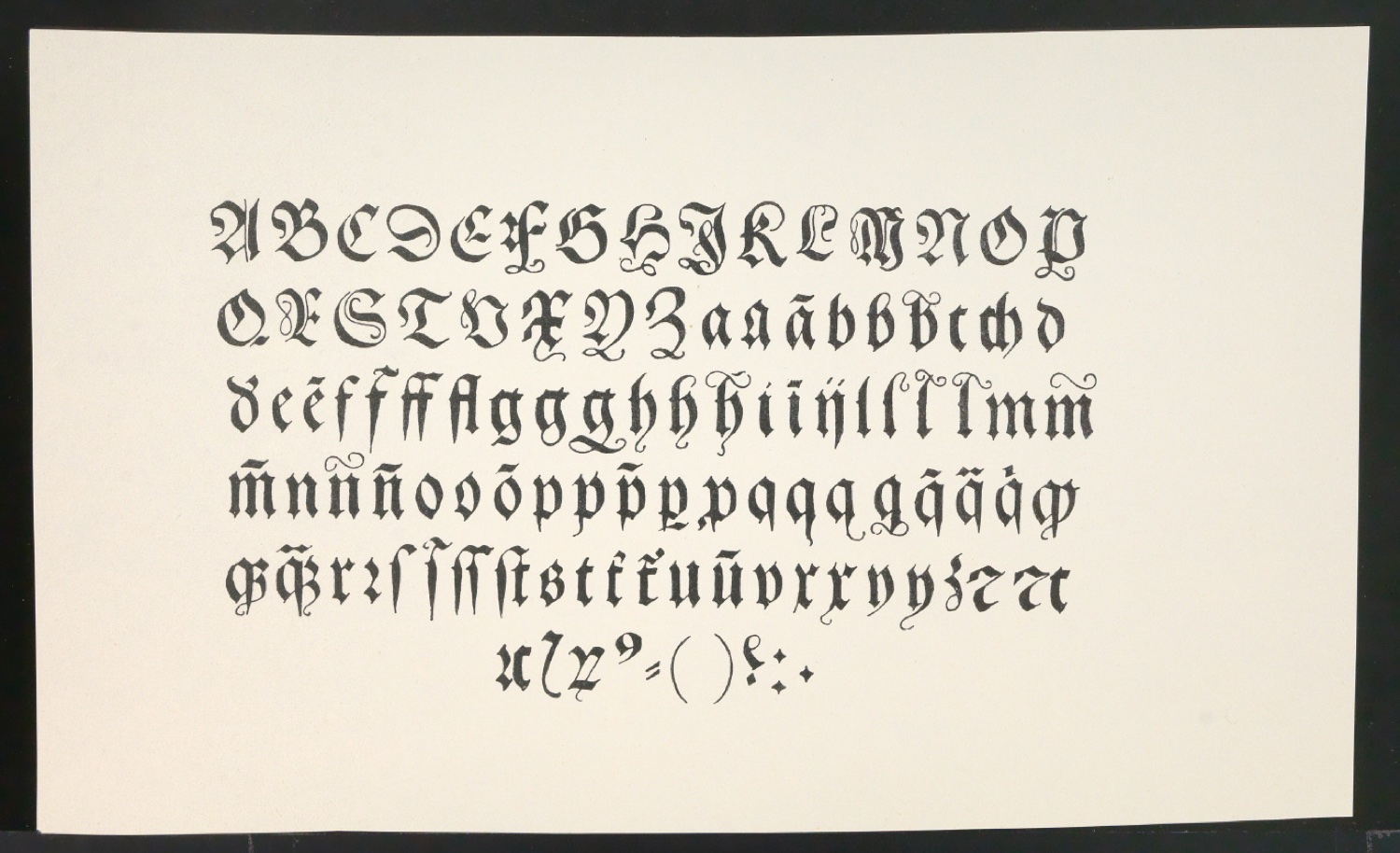 Probedrucke von Bildtafeln für Meisterbuch der Schrift — Blatt 11