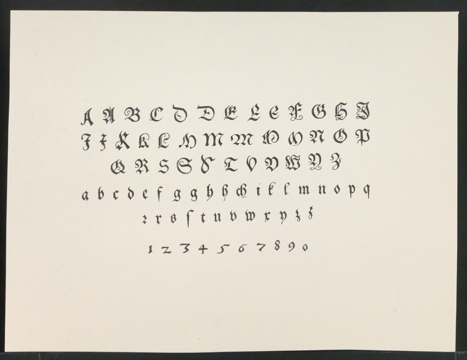 Probedrucke von Bildtafeln für Meisterbuch der Schrift — Blatt 13