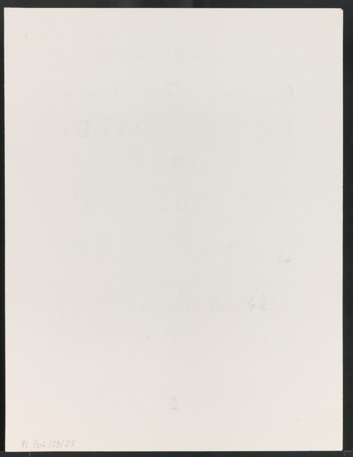 Probedrucke von Bildtafeln für Meisterbuch der Schrift — Blatt 24