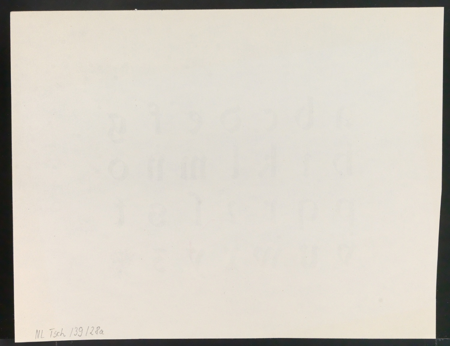 Probedrucke von Bildtafeln für Meisterbuch der Schrift — Blatt 34