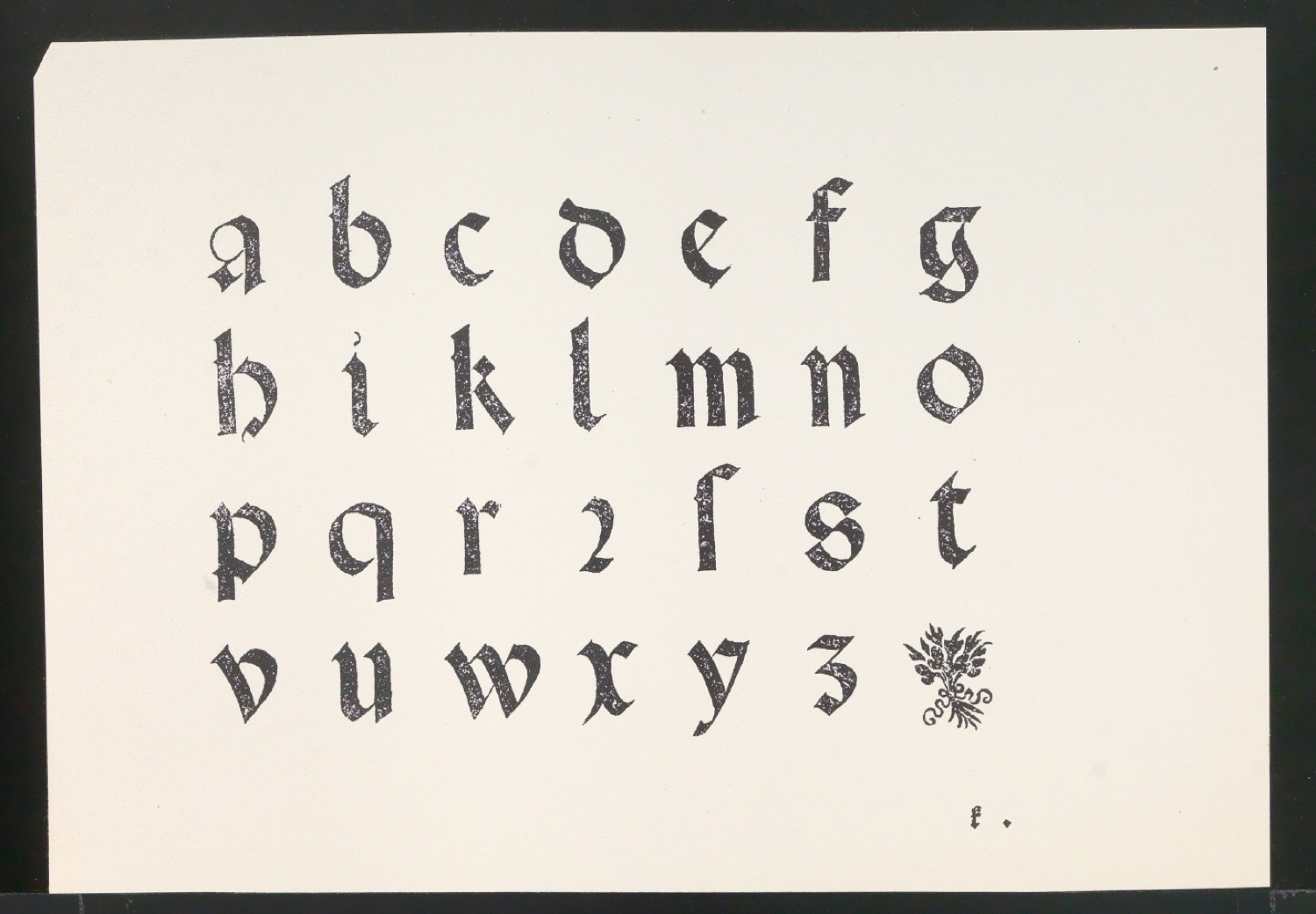 Probedrucke von Bildtafeln für Meisterbuch der Schrift — Blatt 37