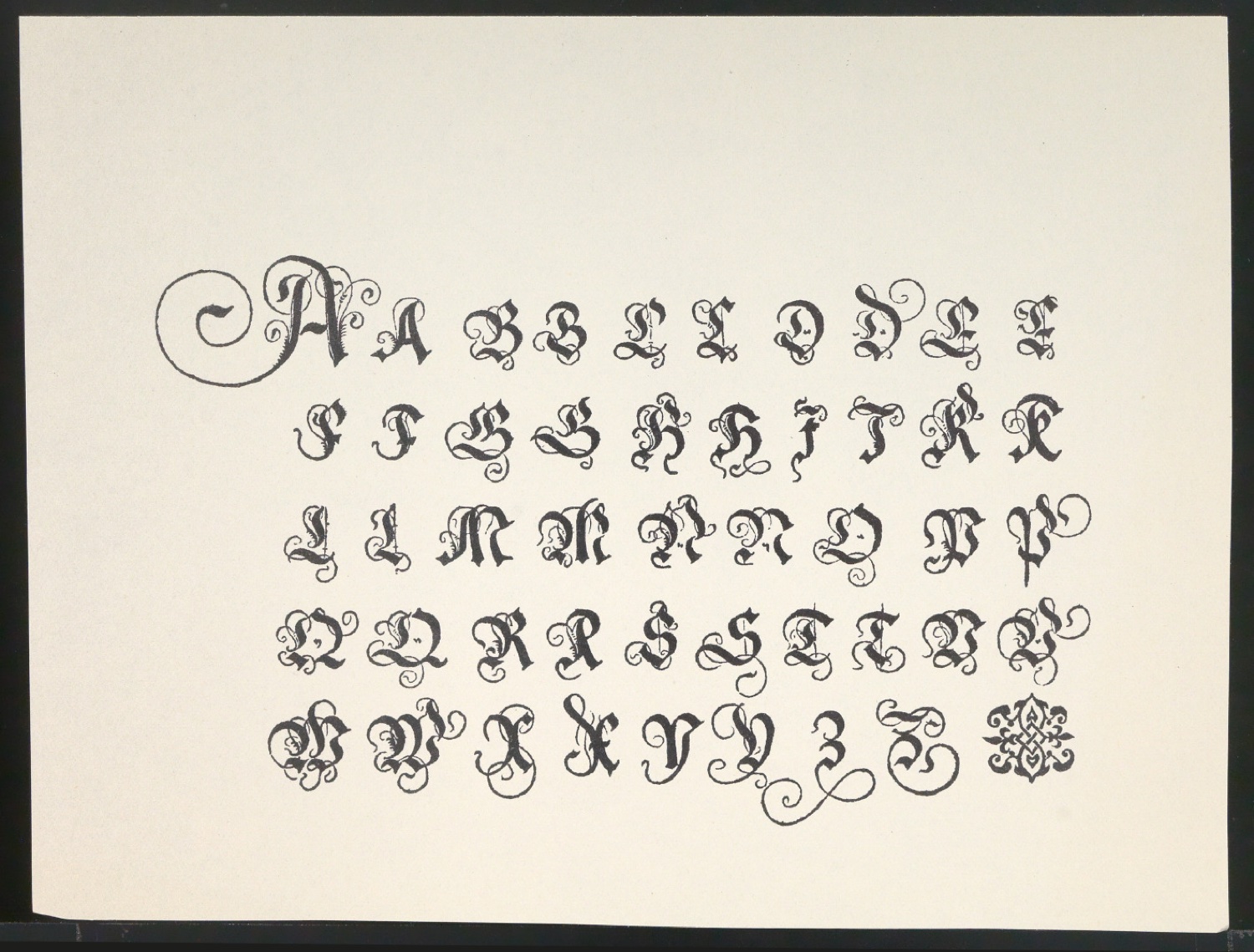 Probedrucke von Bildtafeln für Meisterbuch der Schrift — Blatt 39
