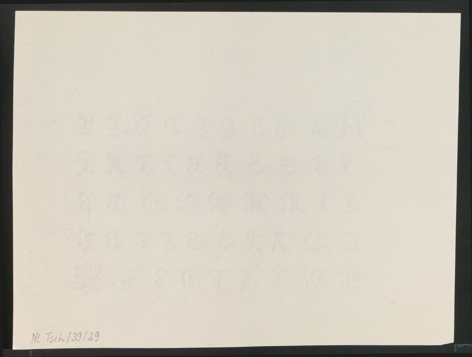 Probedrucke von Bildtafeln für Meisterbuch der Schrift — Blatt 40