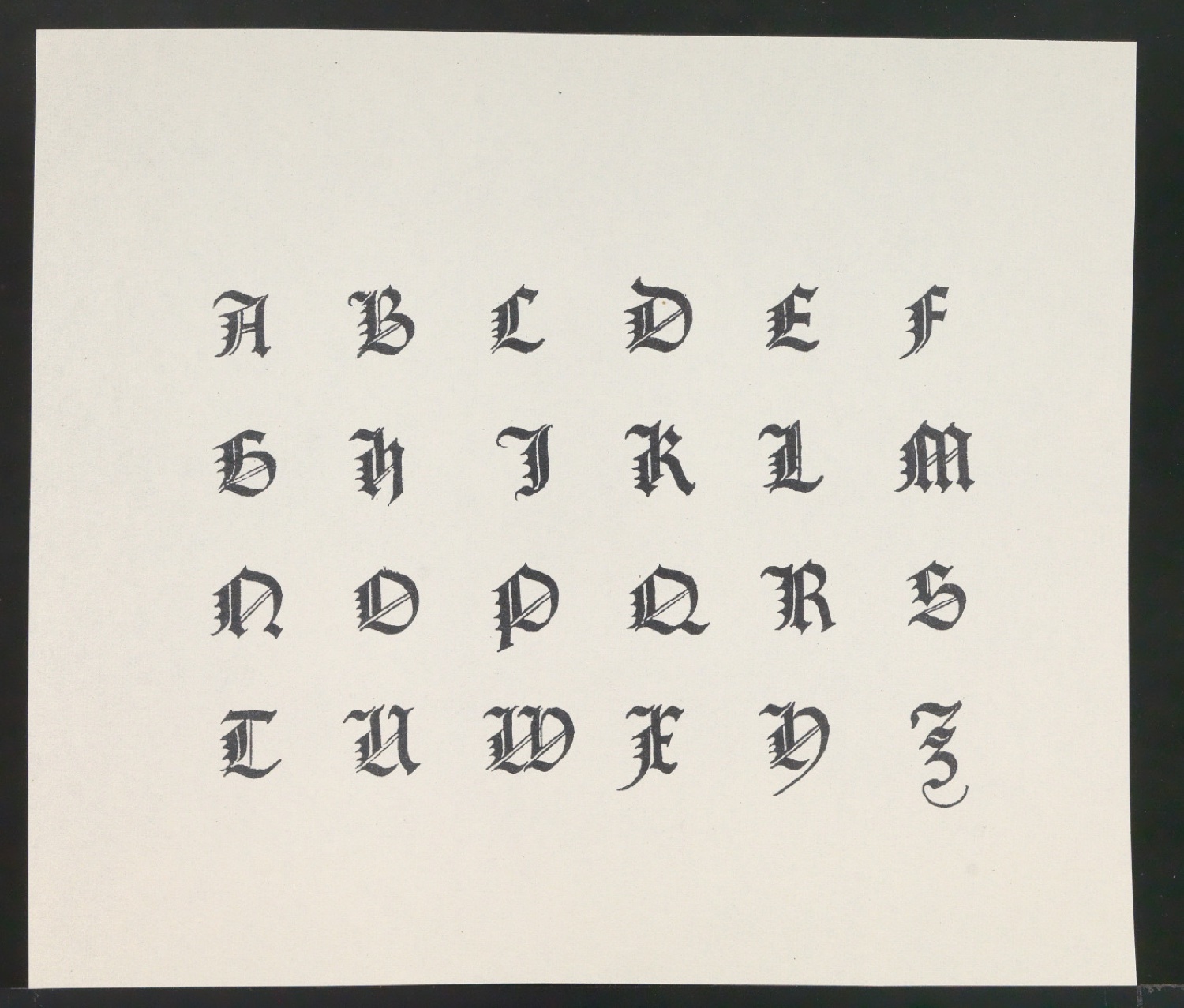 Probedrucke von Bildtafeln für Meisterbuch der Schrift — Blatt 43