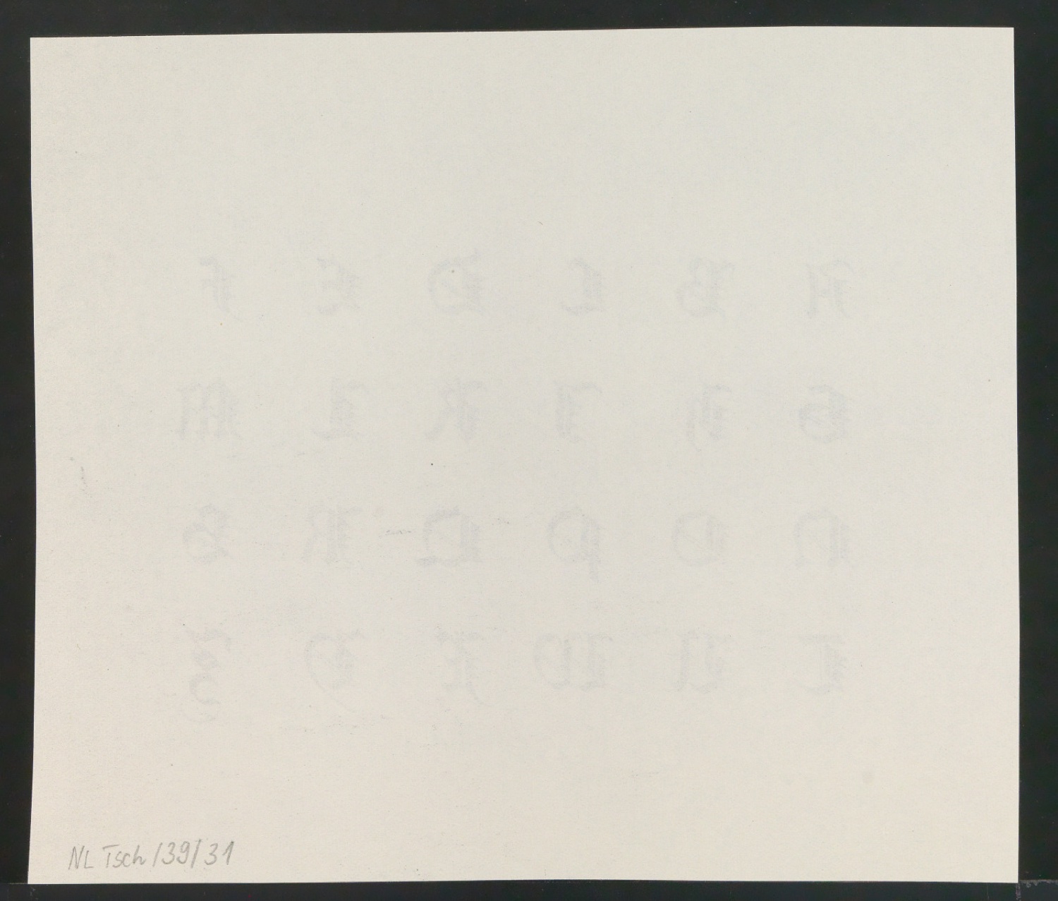 Probedrucke von Bildtafeln für Meisterbuch der Schrift — Blatt 44