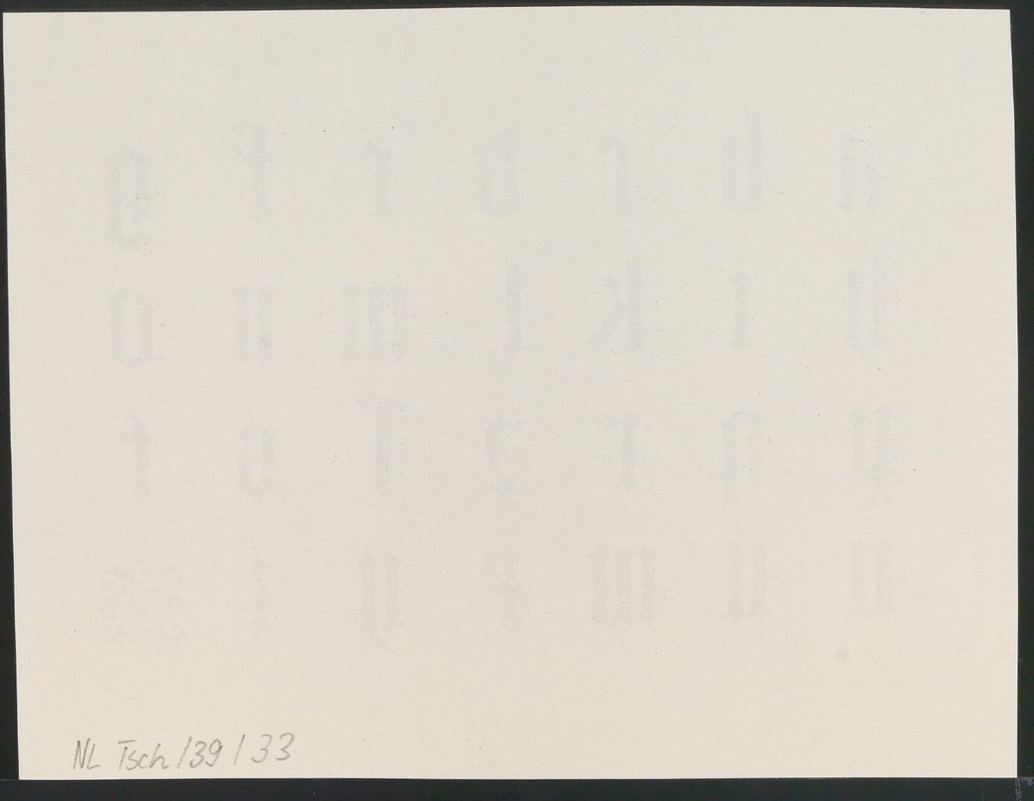 Probedrucke von Bildtafeln für Meisterbuch der Schrift — Blatt 46
