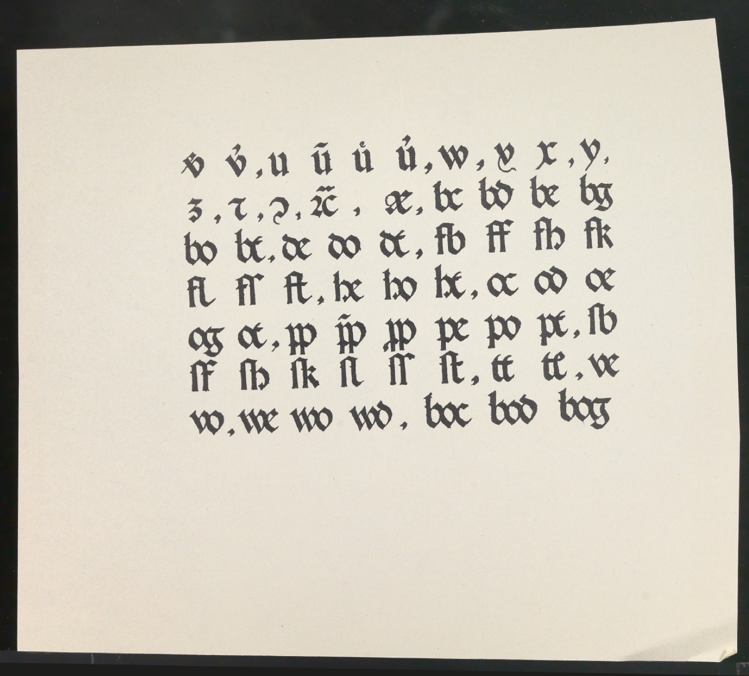 Probedrucke von Bildtafeln für Meisterbuch der Schrift — Blatt 49