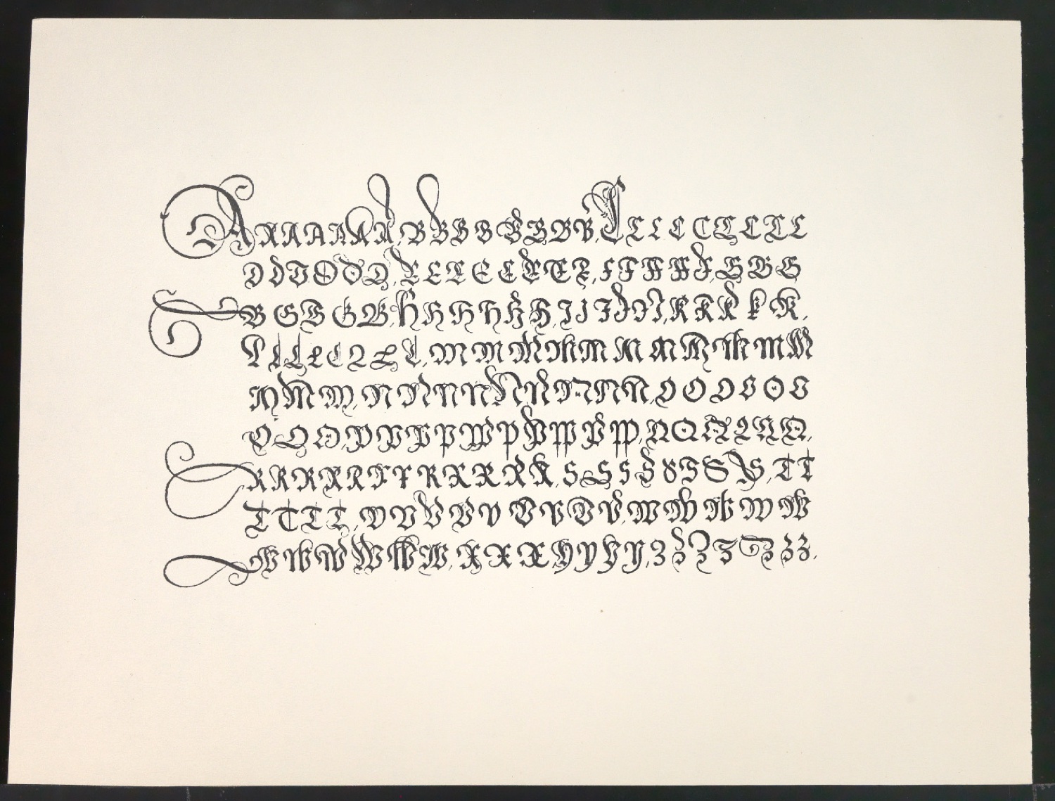 Probedrucke von Bildtafeln für Meisterbuch der Schrift — Blatt 51