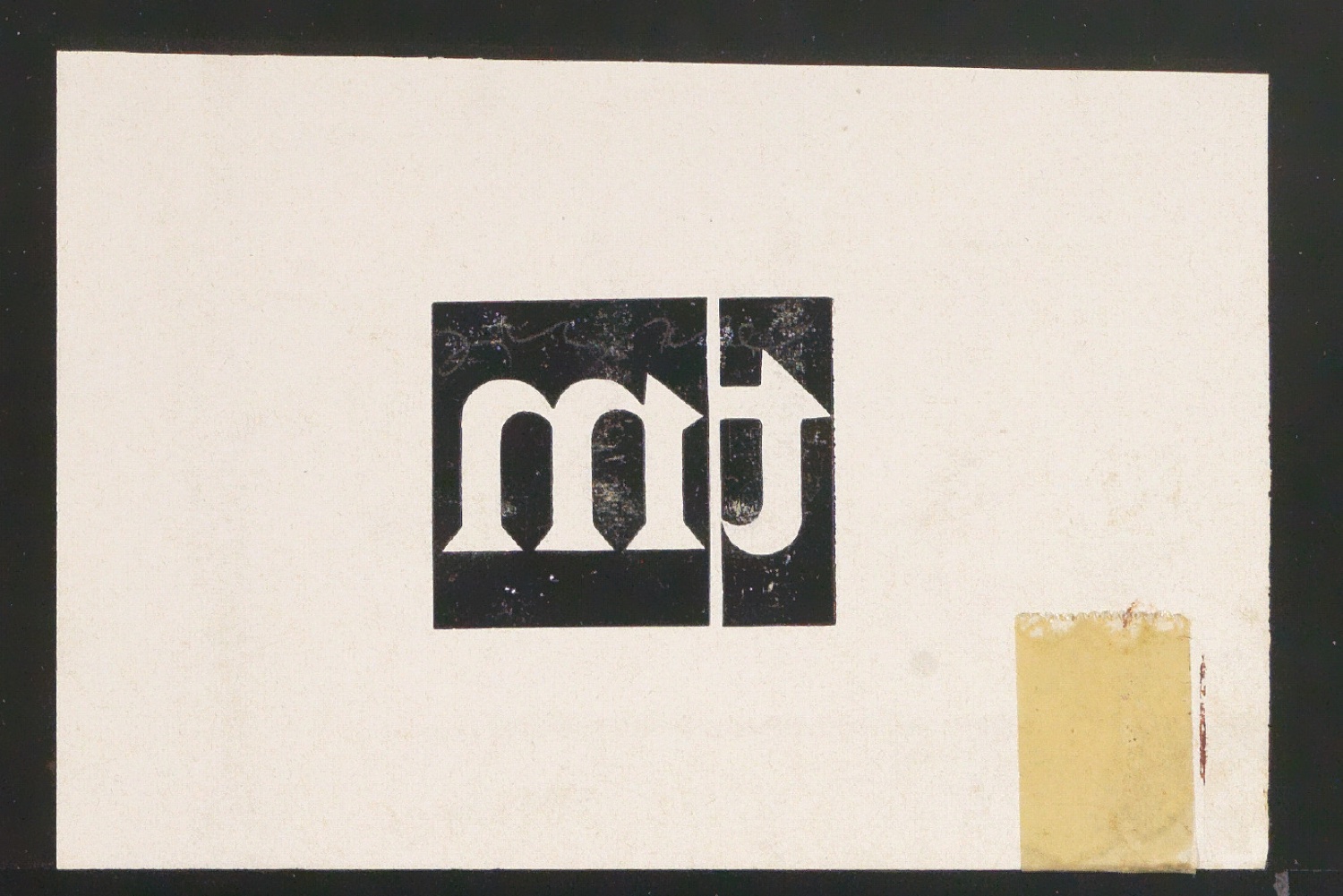 Probedruck von Firmenzeichen TM für Typographische Monatsblätter — Blatt 1
