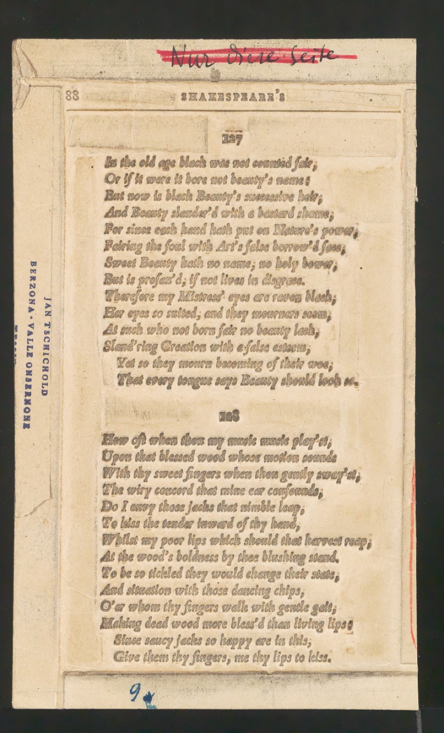 Papierstereotypie-Matern mit zwei Seiten von Shakespeare's Sonnets und Übersicht Some Revent Pelican Books — Blatt 3