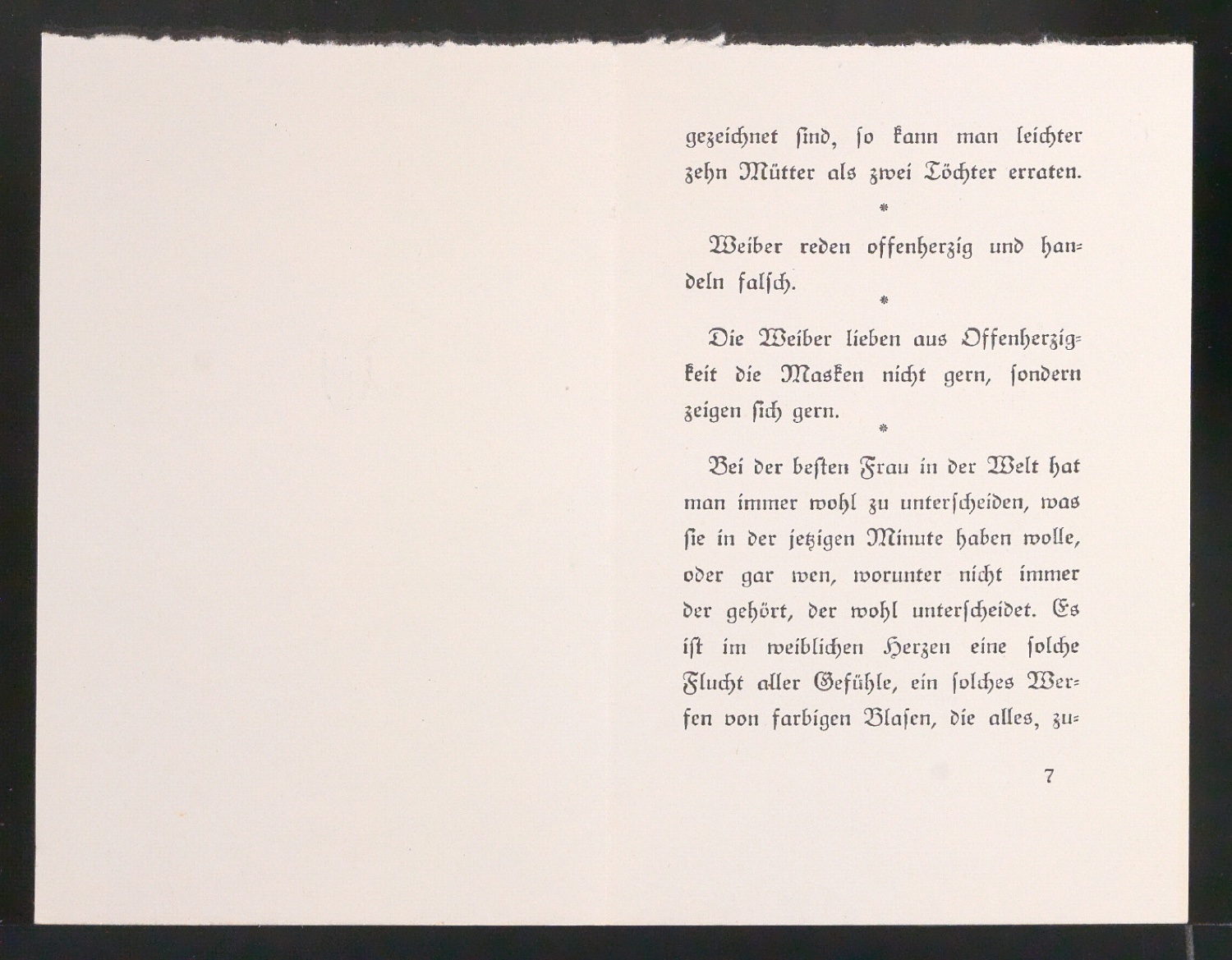 Entwurf für den Schutzumschlag und Probedrucke von Entlarvung der Weiber durch Jean Paul — Blatt 4