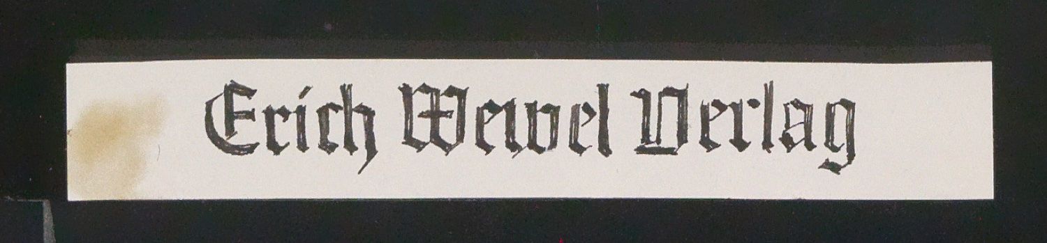 Entwurf von Briefbogen für Erich Wewel Verlag — Blatt 5