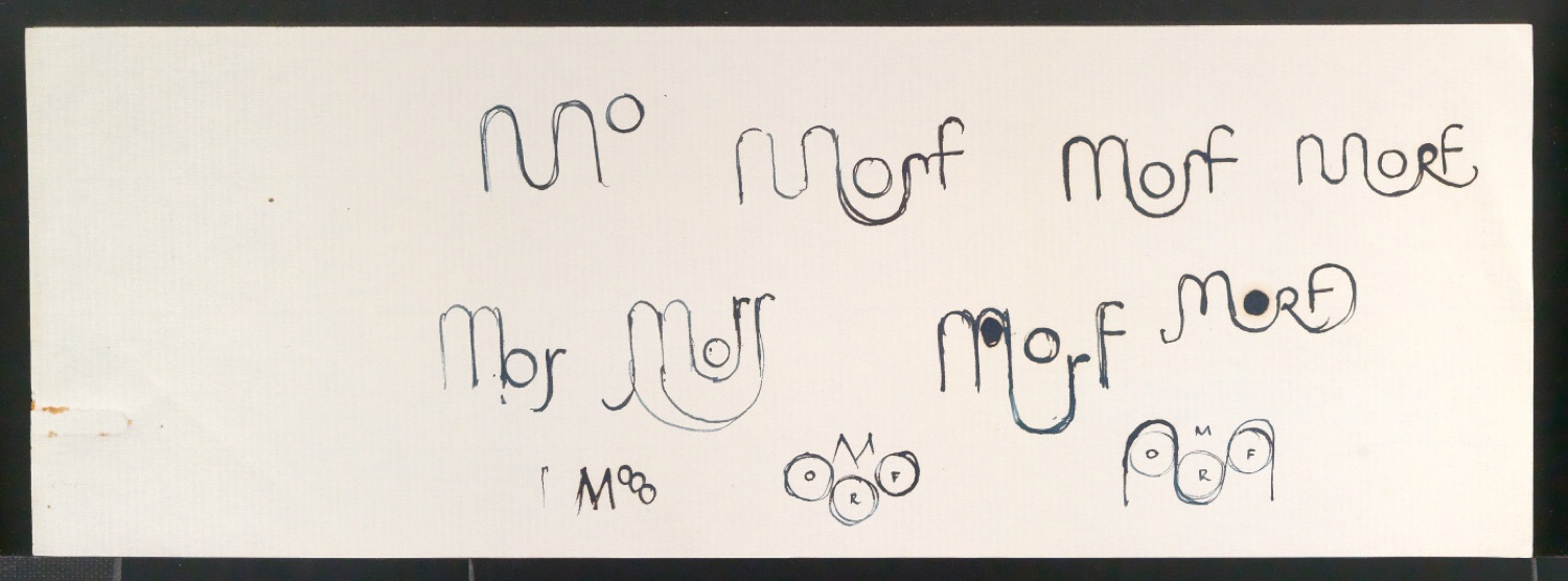 Entwurfsskizzen von Firmenzeichen für Graphische Anstalt Morf & Co — Blatt 13