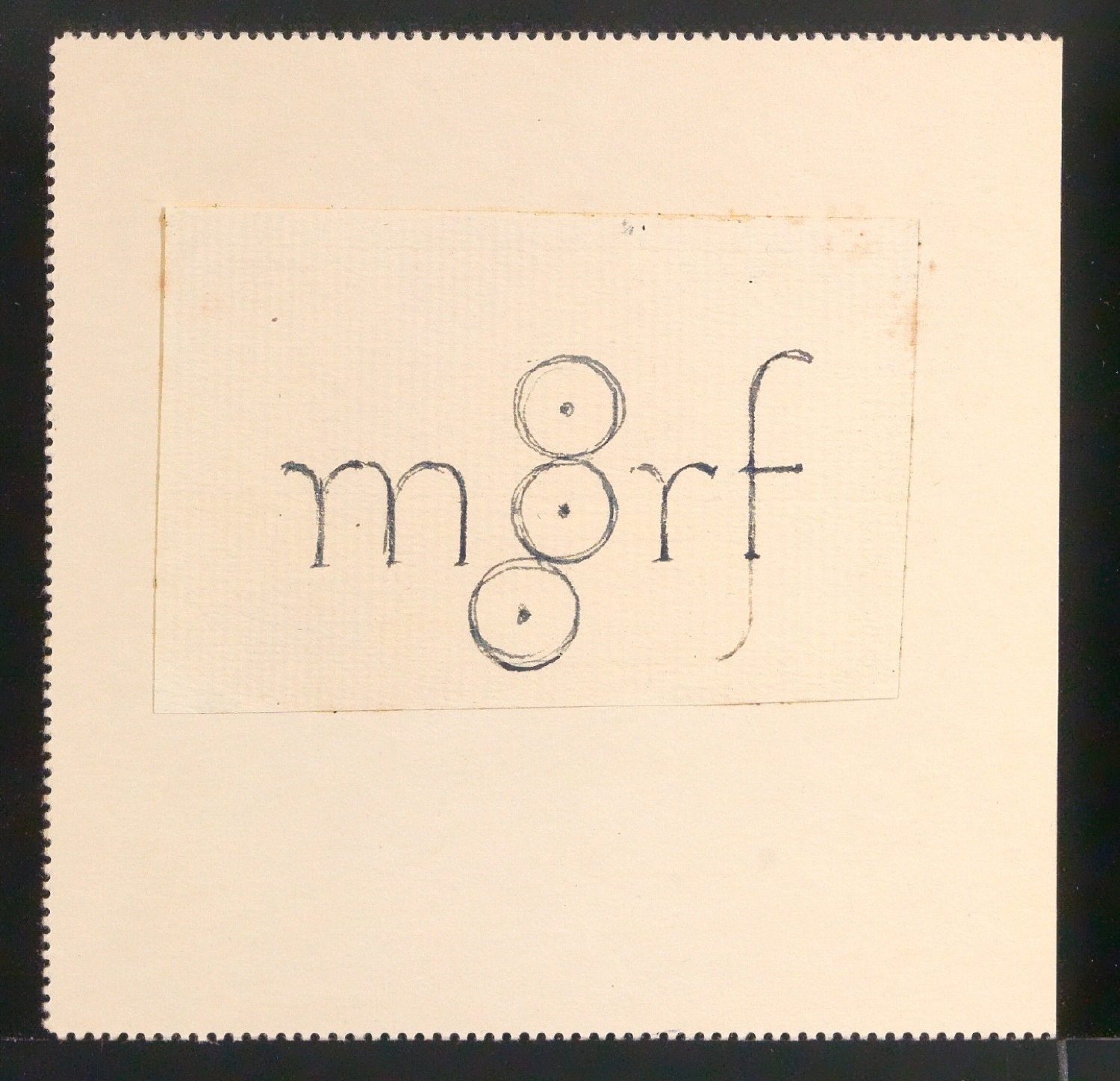 Entwurfsskizzen von Firmenzeichen für Graphische Anstalt Morf & Co — Blatt 21