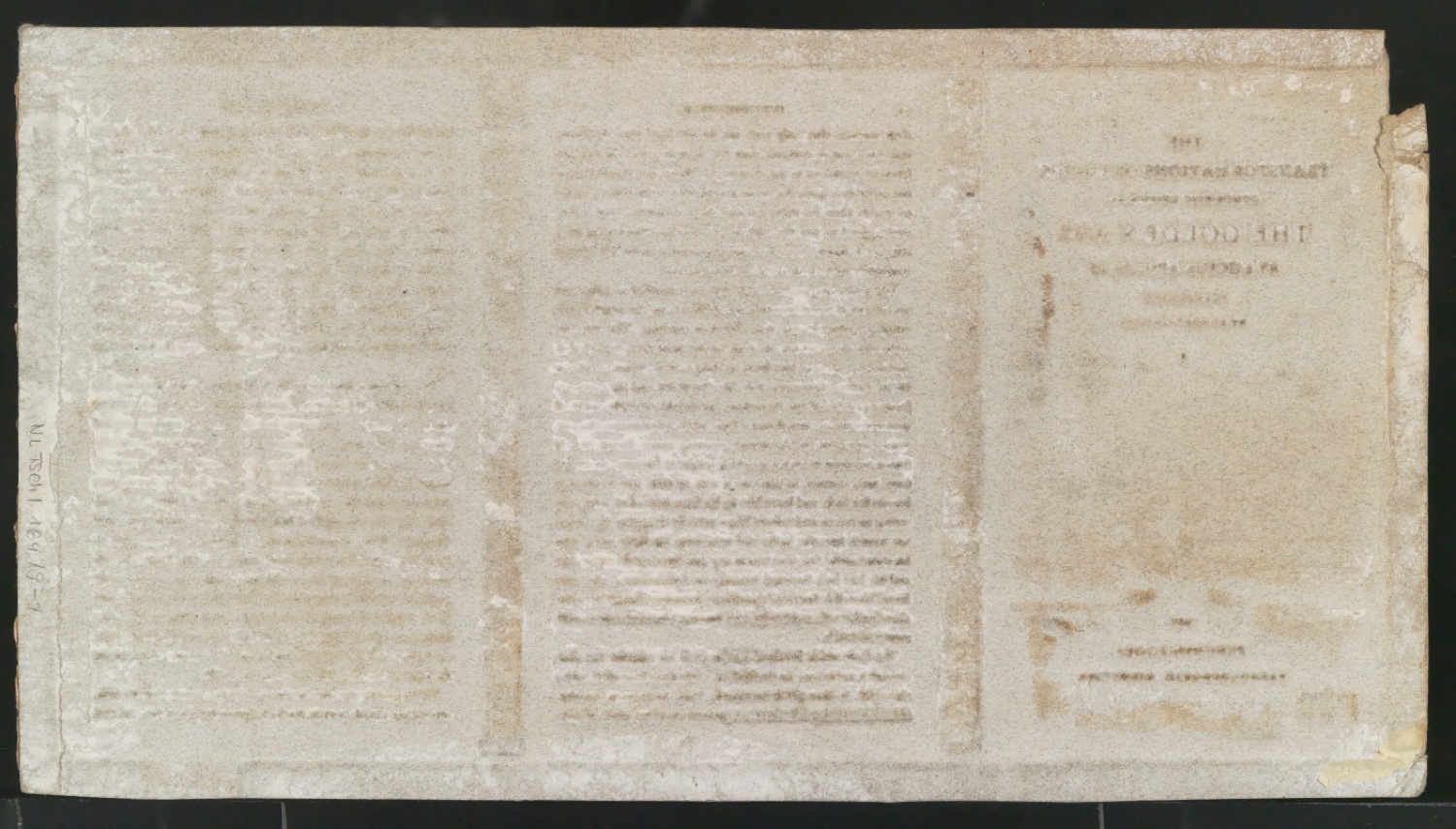 Papierstereotypie-Mater für Titelblatt und Seiten von Apuleius — Blatt 2