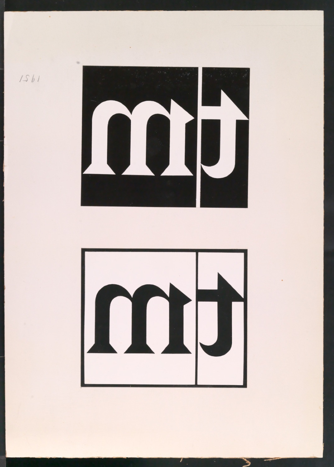 Zwei montierte Firmenzeichen TM für Typographische Monatsblätter — Blatt 1