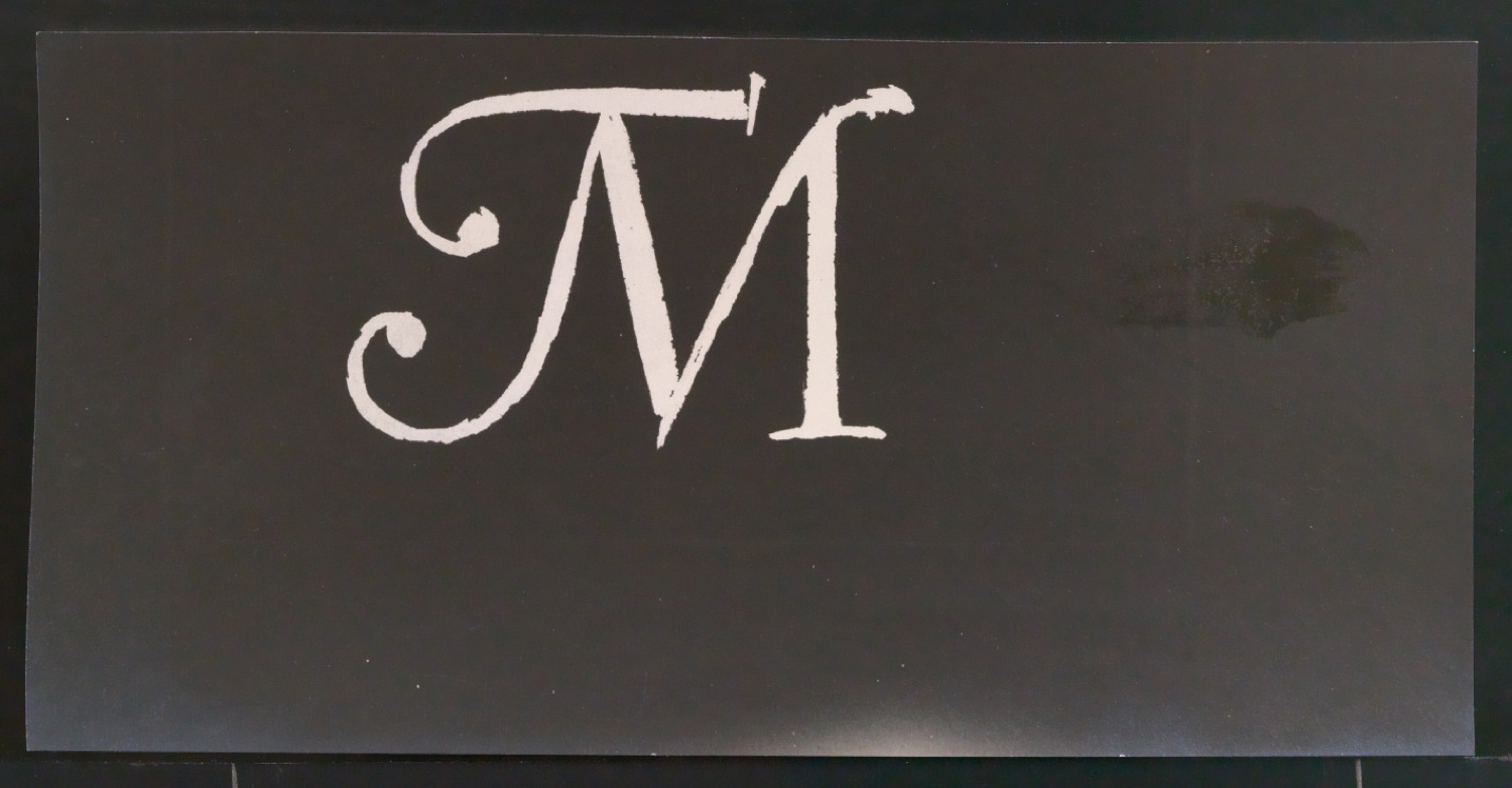 Klischeeabzüge von Firmenzeichen TM für Typographische Monatsblätter — Blatt 1
