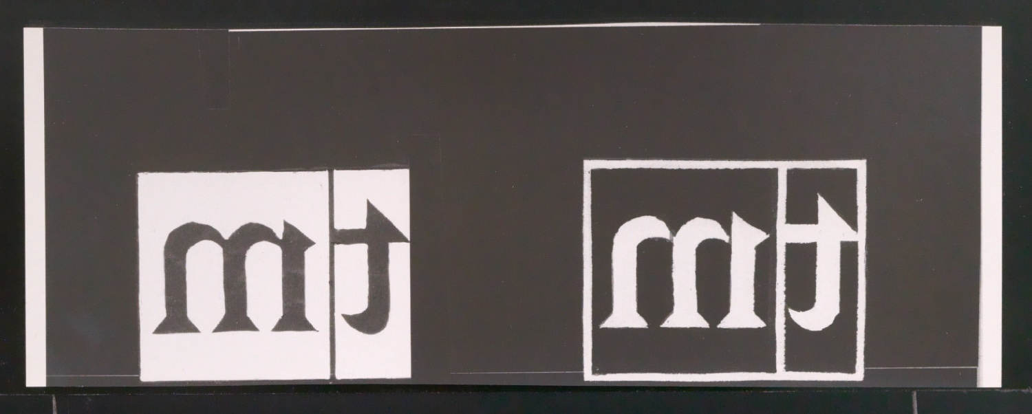 Klischeeabzüge von Firmenzeichen TM für Typographische Monatsblätter — Blatt 7