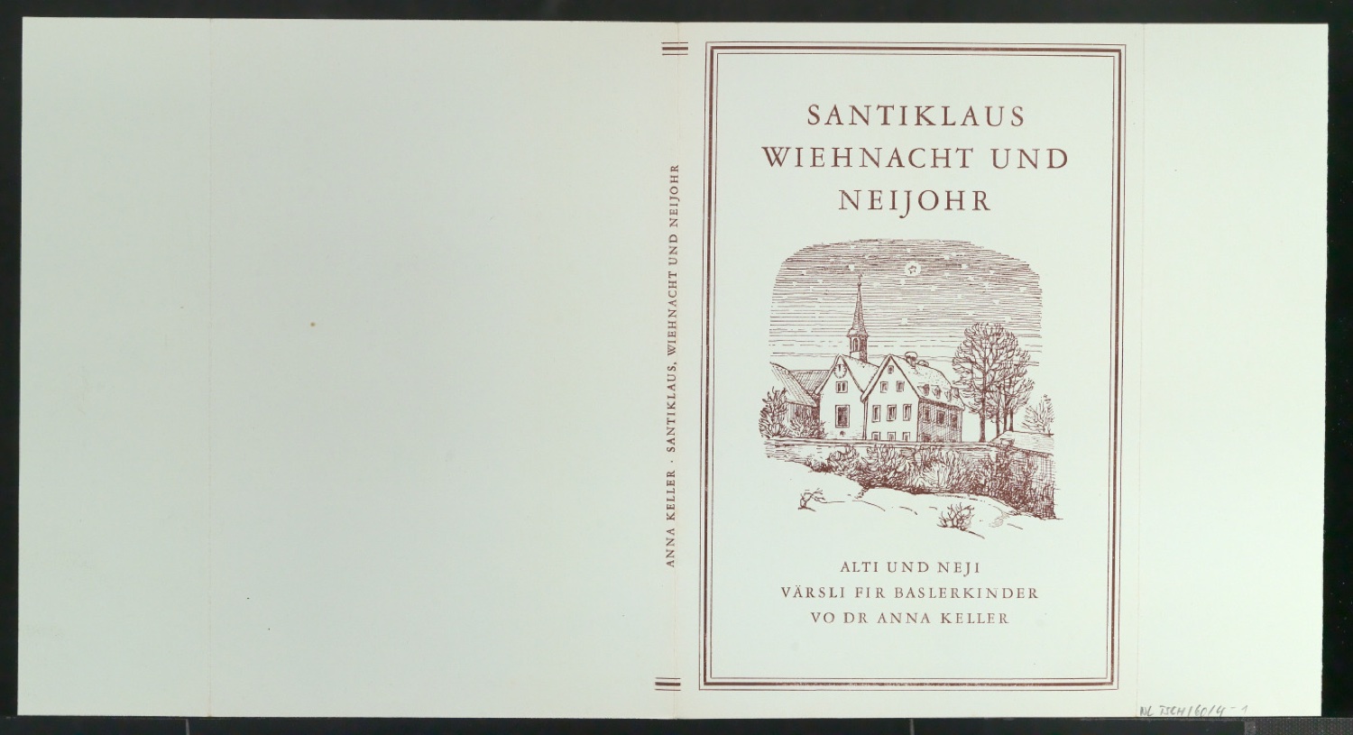 Probedrucke für den Schutzumschlag von Santiklaus Weihnacht und Neijohr — Blatt 1