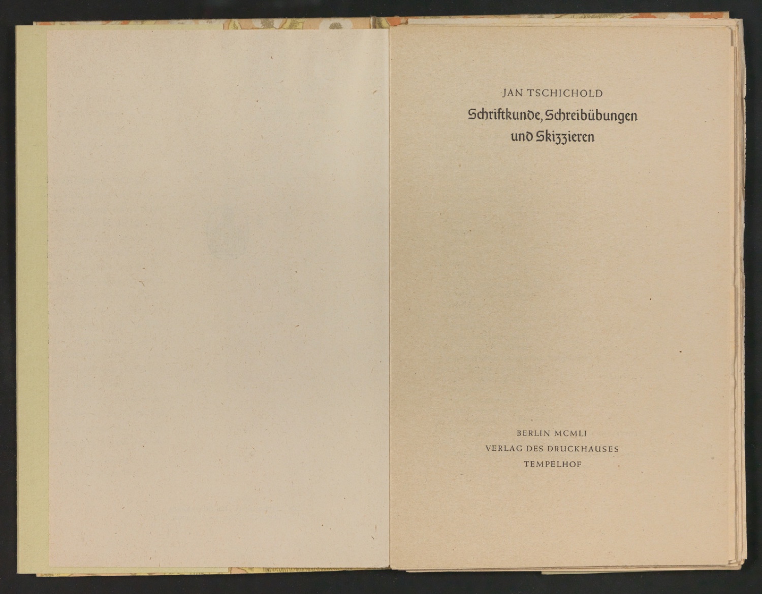 2. Autor-Bogen-Korrektur in Einbanddecke und Schutzumschlag von Schriftkunde, Schreibübungen und Skizzieren — Blatt 4