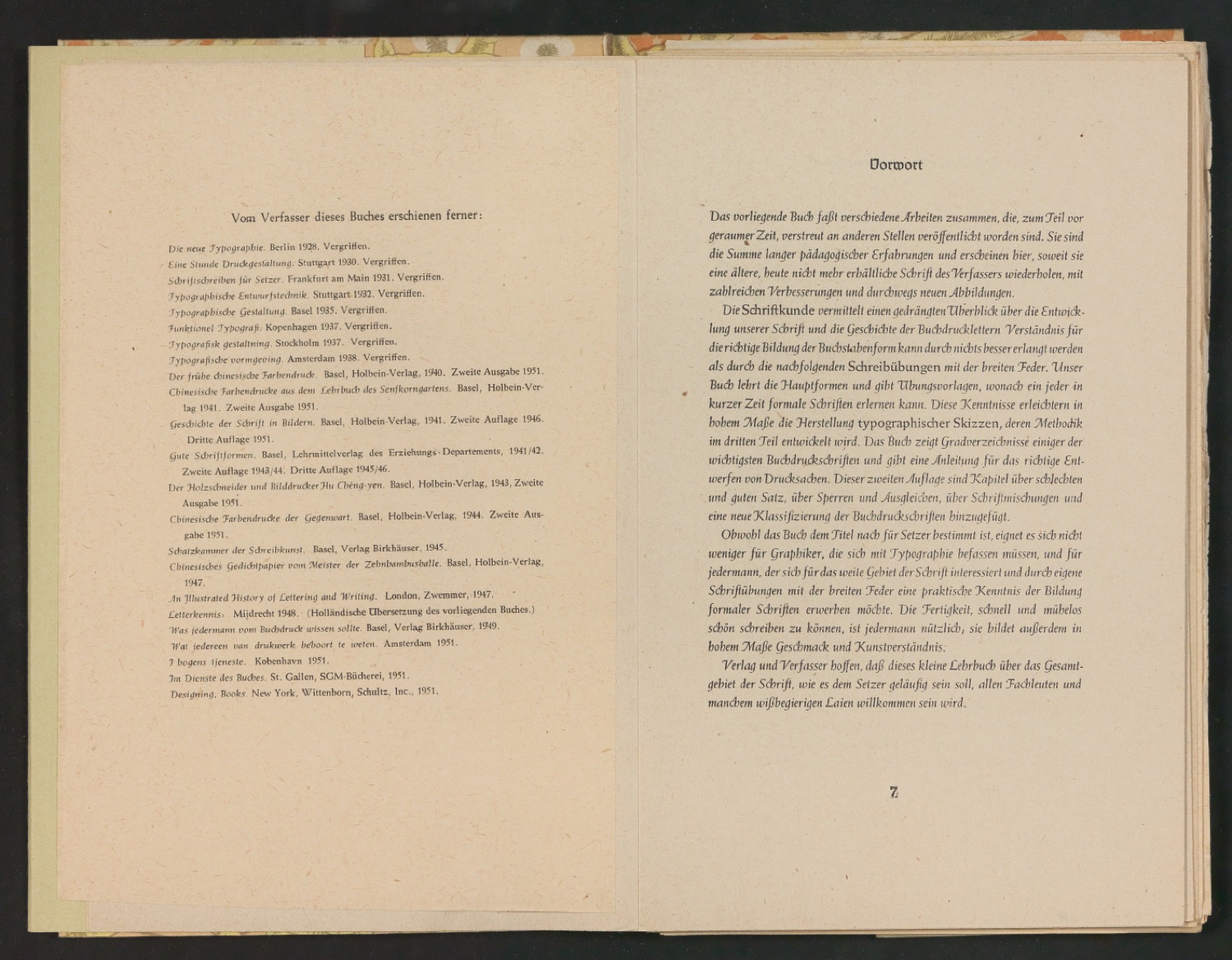 2. Autor-Bogen-Korrektur in Einbanddecke und Schutzumschlag von Schriftkunde, Schreibübungen und Skizzieren — Blatt 7