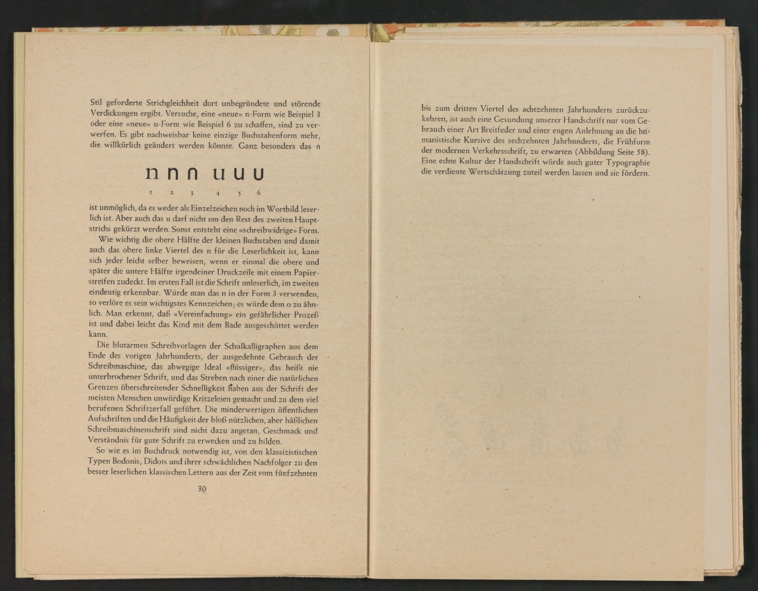2. Autor-Bogen-Korrektur in Einbanddecke und Schutzumschlag von Schriftkunde, Schreibübungen und Skizzieren — Blatt 19