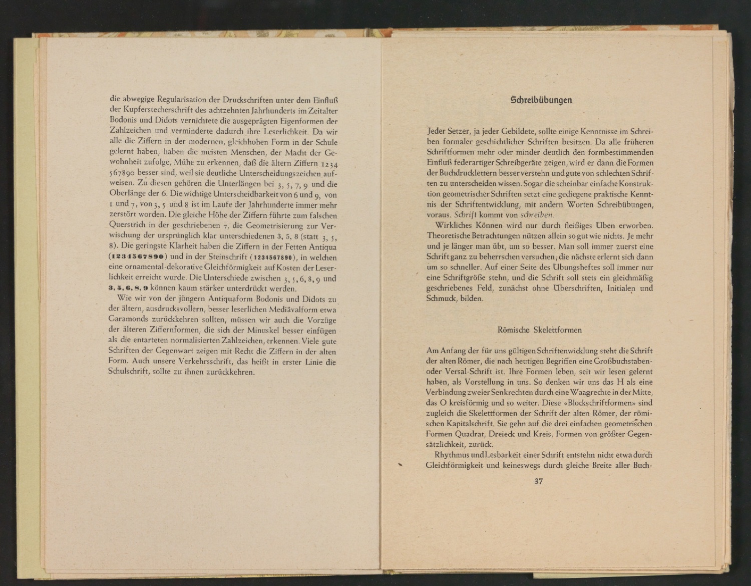 2. Autor-Bogen-Korrektur in Einbanddecke und Schutzumschlag von Schriftkunde, Schreibübungen und Skizzieren — Blatt 22