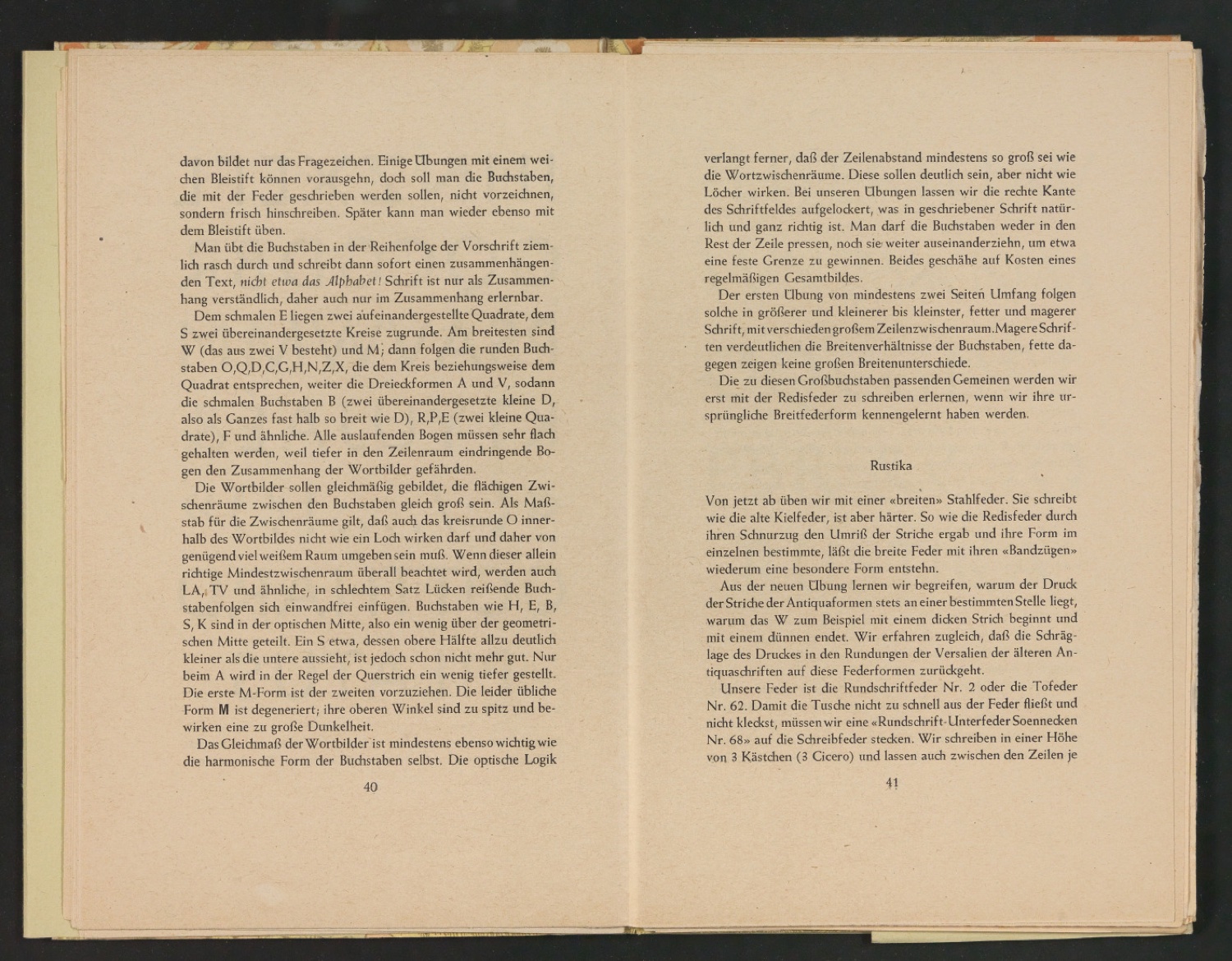 2. Autor-Bogen-Korrektur in Einbanddecke und Schutzumschlag von Schriftkunde, Schreibübungen und Skizzieren — Blatt 24