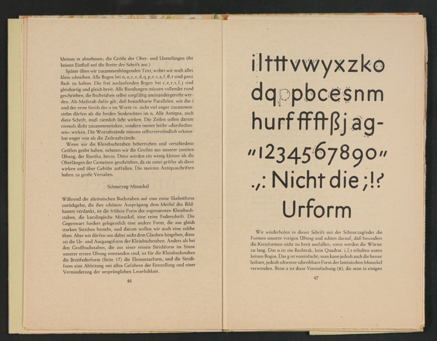 2. Autor-Bogen-Korrektur in Einbanddecke und Schutzumschlag von Schriftkunde, Schreibübungen und Skizzieren — Blatt 27