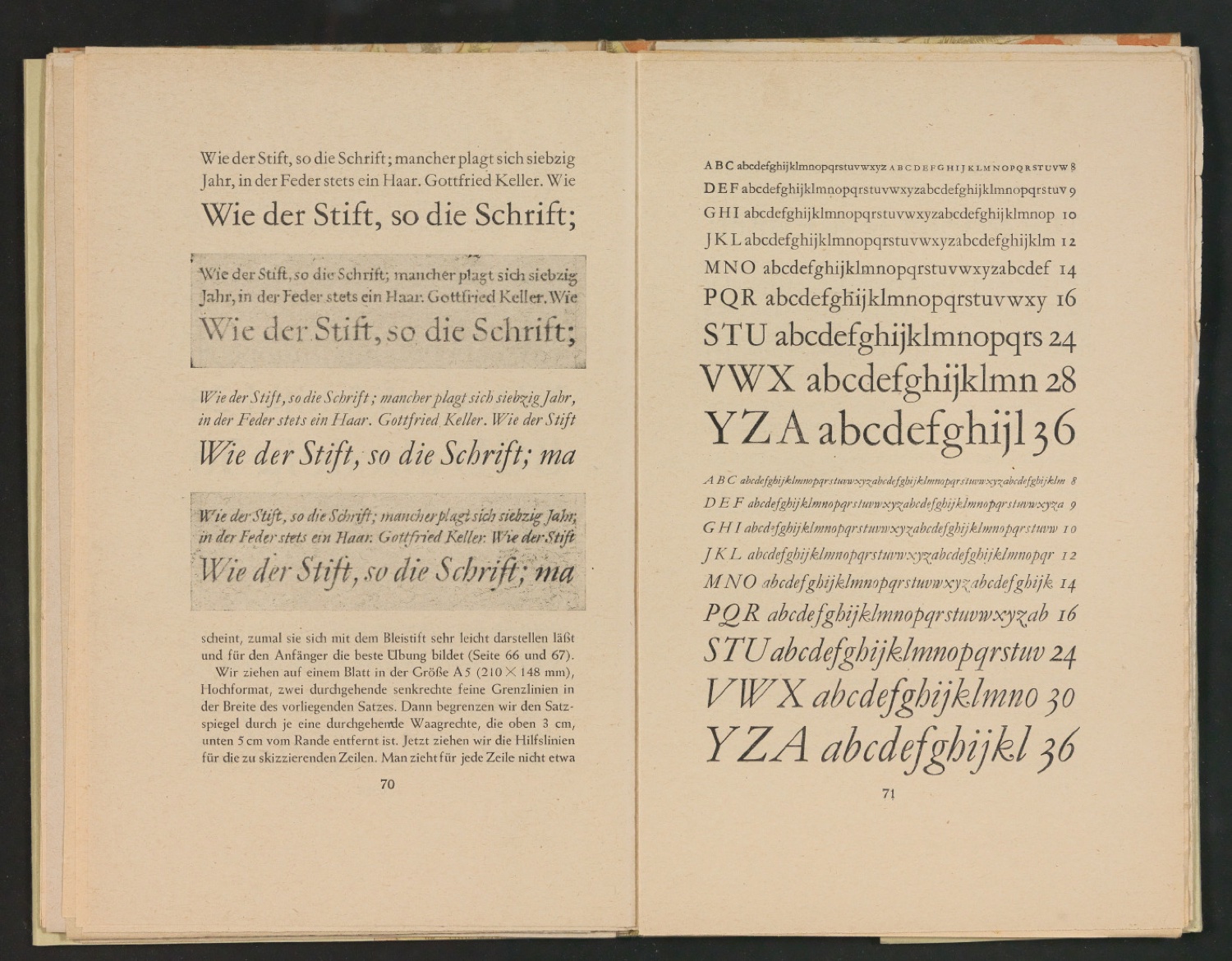 2. Autor-Bogen-Korrektur in Einbanddecke und Schutzumschlag von Schriftkunde, Schreibübungen und Skizzieren — Blatt 39