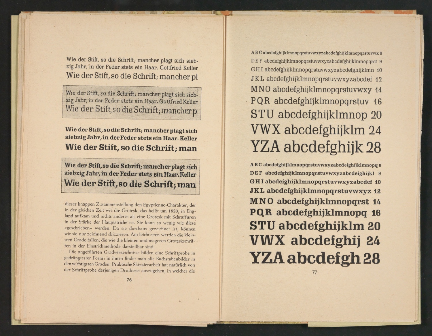 2. Autor-Bogen-Korrektur in Einbanddecke und Schutzumschlag von Schriftkunde, Schreibübungen und Skizzieren — Blatt 42