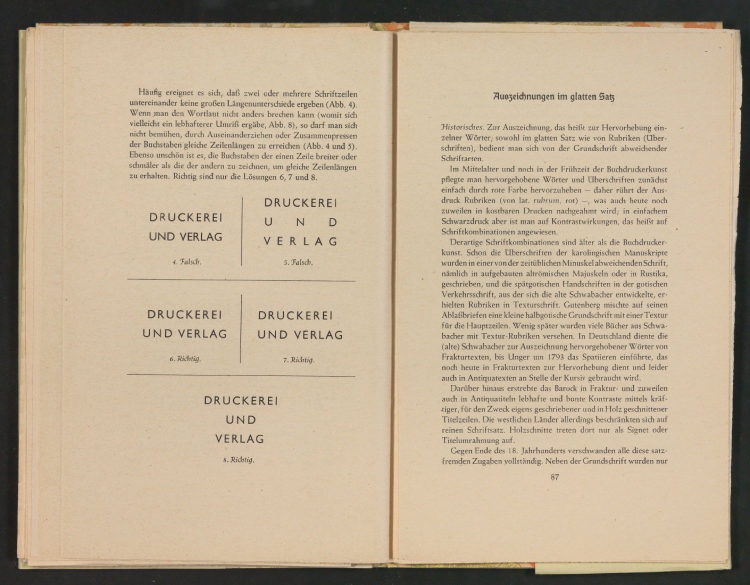 2. Autor-Bogen-Korrektur in Einbanddecke und Schutzumschlag von Schriftkunde, Schreibübungen und Skizzieren — Blatt 47