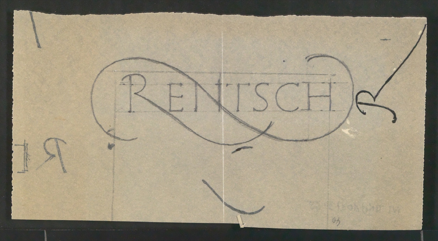 Entwurfszeichnungen von Signet für Georg-Rentsch-Söhne [1950] — Blatt 11
