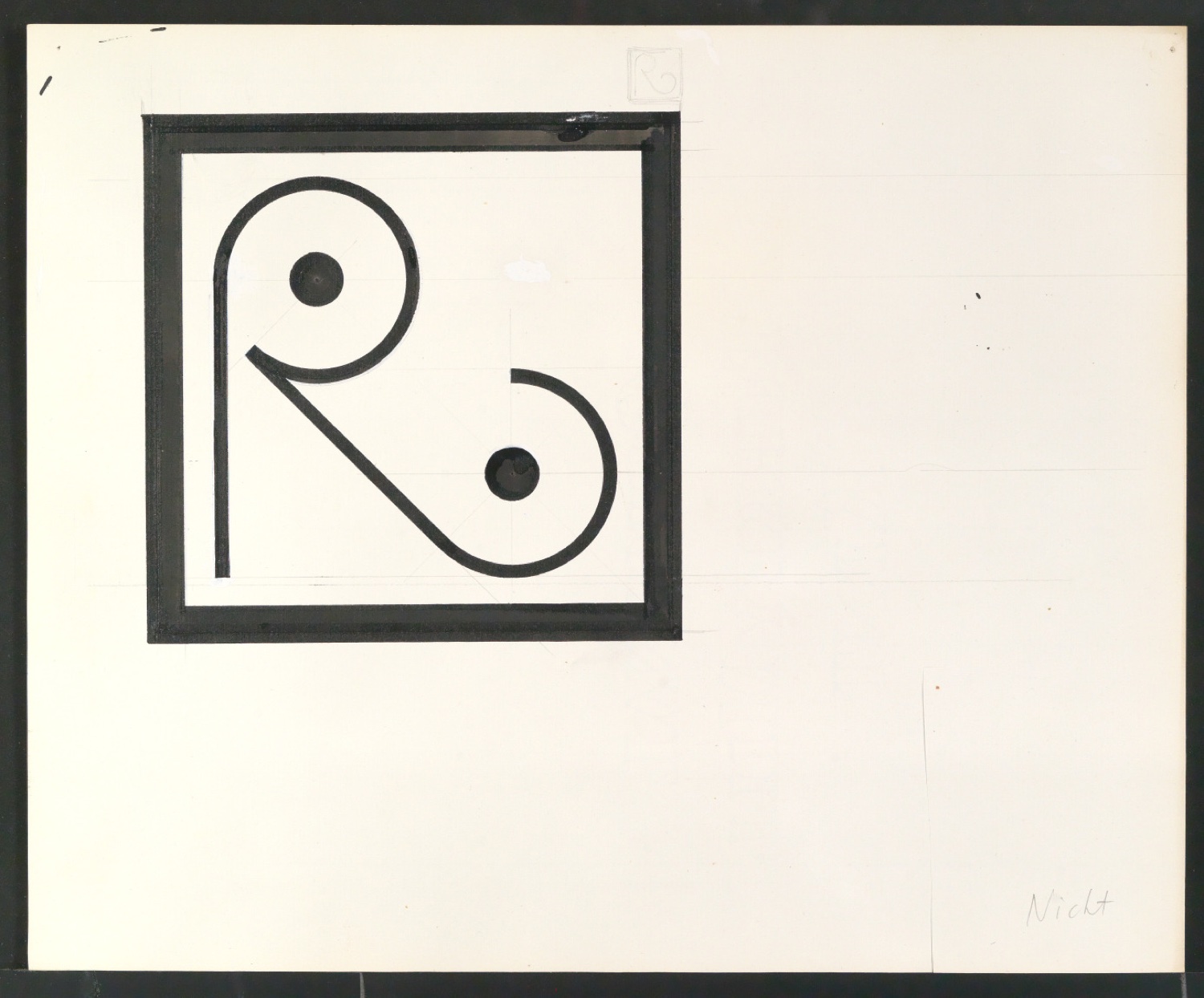 Entwurfszeichnungen und Entwürfe von Firmenzeichen für Georg-Rentsch-Söhne [1950] — Blatt 19