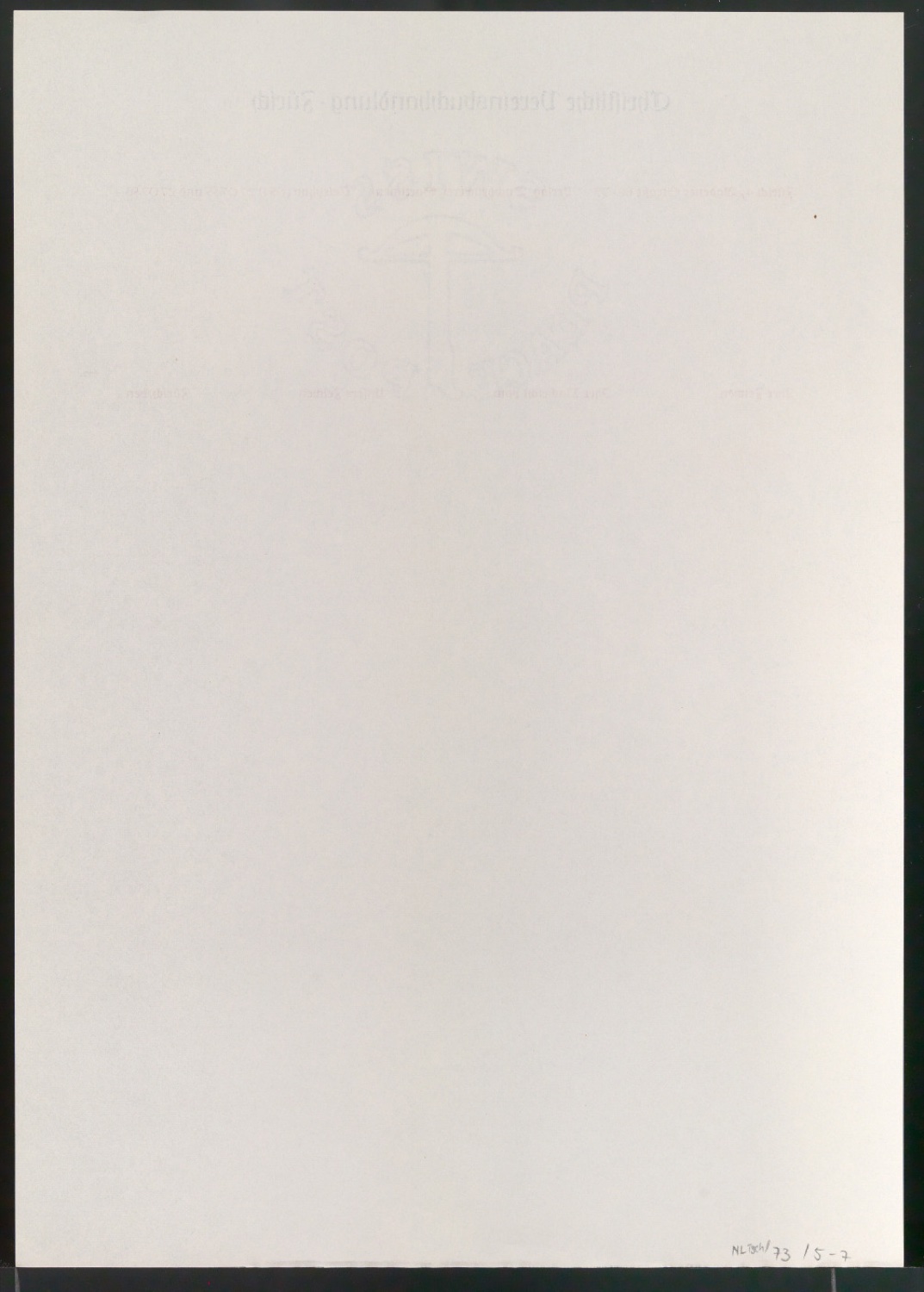 Briefbogen für Christliche Vereinsbuchhandlung Zürich — Blatt 16