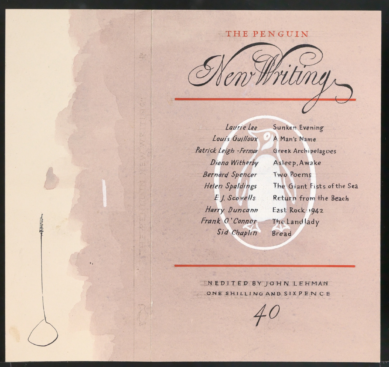 Entwurf für den Umschlag von The Penguin New Writing 40 — Blatt 1
