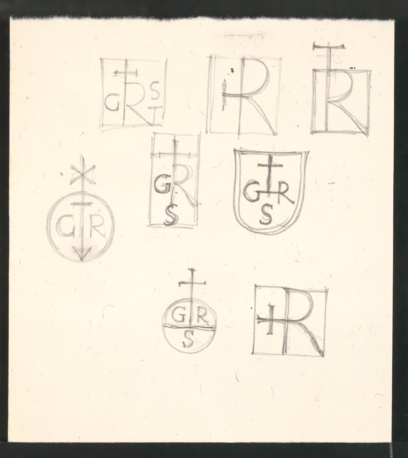 Entwurfszeichnungen von Firmenzeichen für Georg-Rentsch-Söhne [1950] — Blatt 5