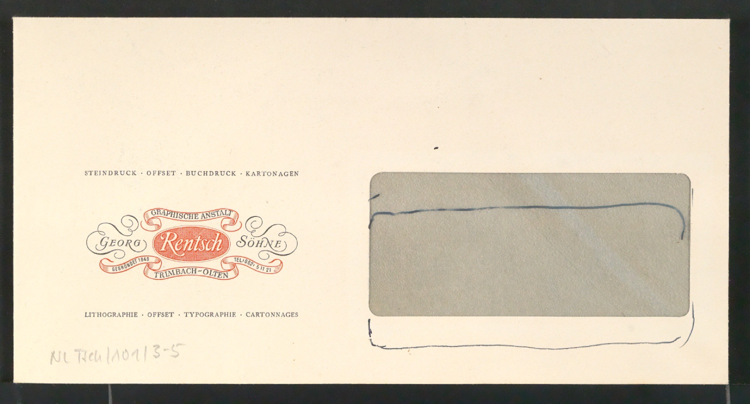 Entwurfszeichnungen von Firmenzeichen für Georg-Rentsch-Söhne [1950] — Blatt 10